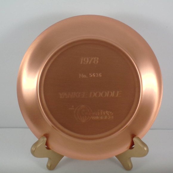 "Yankee Doodle" Copper Plate #5636, 1978 Rockwell by Roger J Brown - Picture 2 of 2